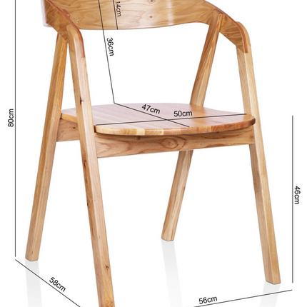 Oak Dining Chair Aby