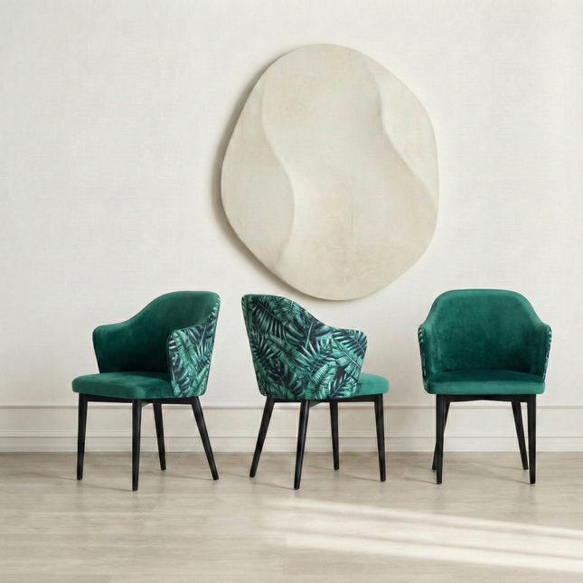 Dining Chair Jungle with metal legs