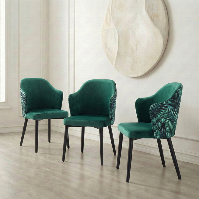 Dining Chair Jungle with metal legs