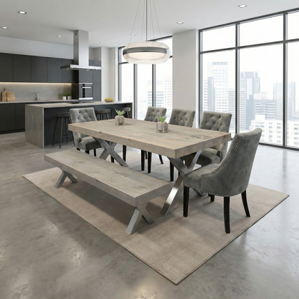 Alford Dining Table – Rustic Farmhouse