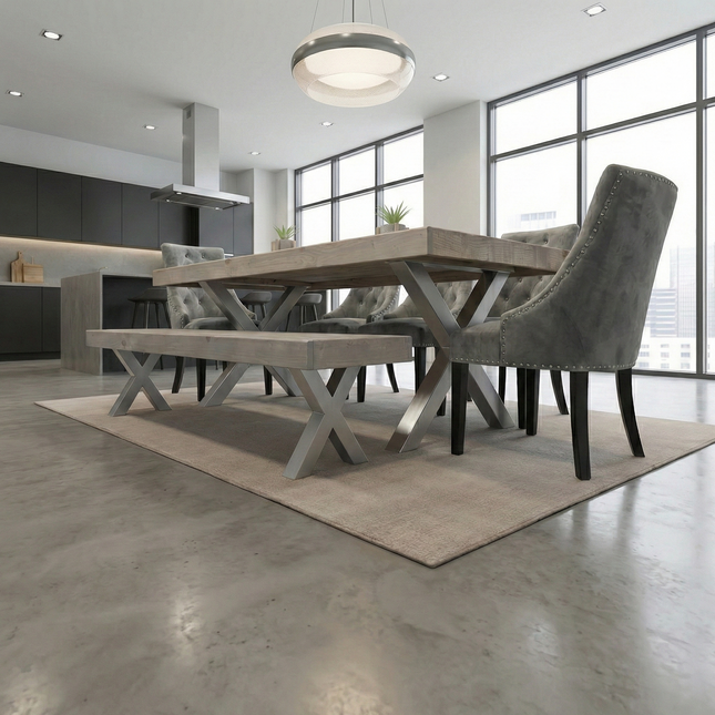 Alford Dining Table – Rustic Farmhouse