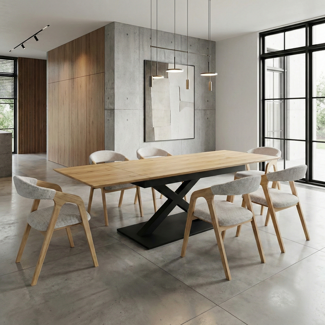 Wainfleet Solid Oak Extendable Dining Table