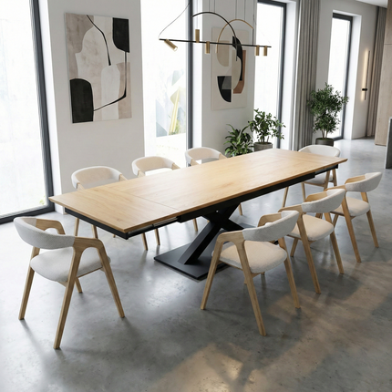 Wainfleet Solid Oak Extendable Dining Table