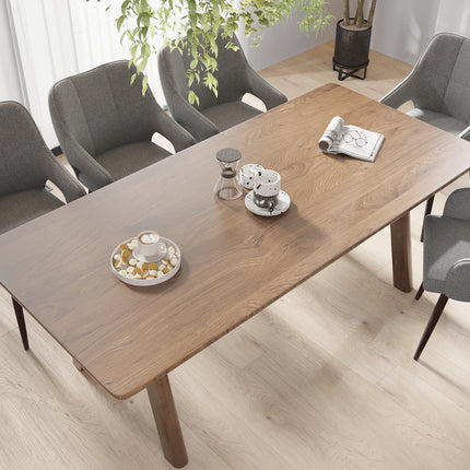 Set of 2 Linen Dining Chairs Croft