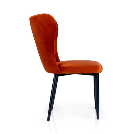 Dining chair Edith with metal legs