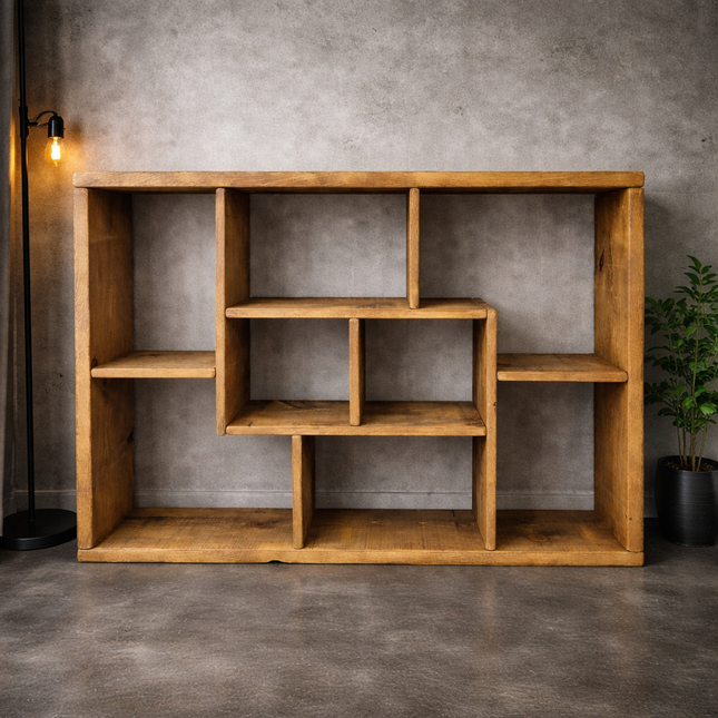 Rustic Bookcase Handmade Industrial Style Bookcase Bookshelf Storage Unit Cabinet Boston