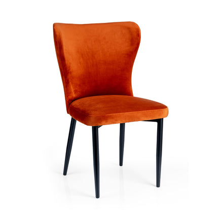 Dining chair Edith with metal legs