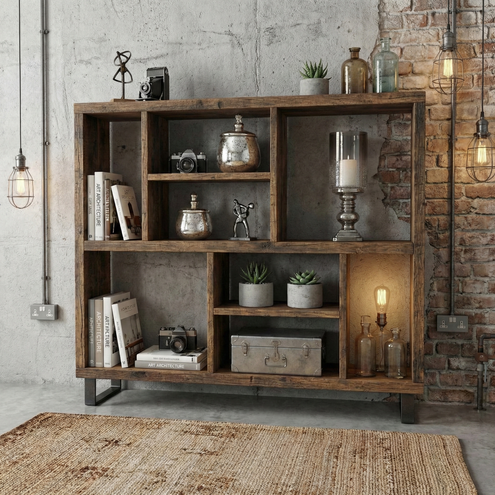 Rustic Bar Bookcase Rustic Bookcase Handmade Industrial Style Bookcase Bookshelf Storage U ...