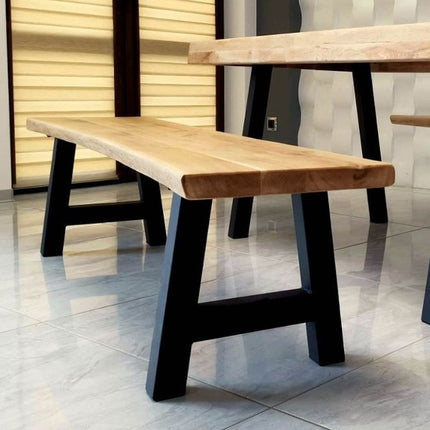 Solid Oak Dining Bench Chunky Legs 0107