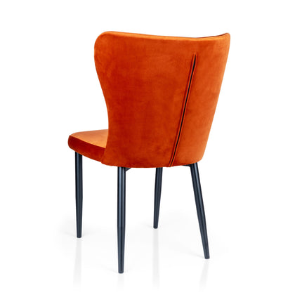 Dining chair Edith with metal legs