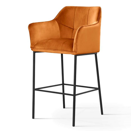 Bar Stools Boston with black metal base