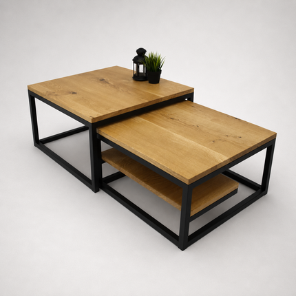 Oak double coffee table PULL