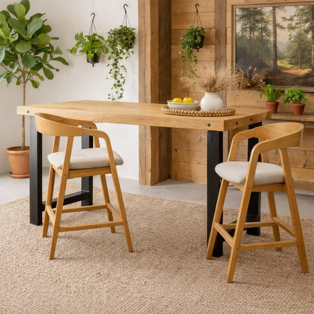 Stirling Oak Modern Breakafast Bar