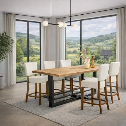 Beesby Oak Modern Breakafast Bar