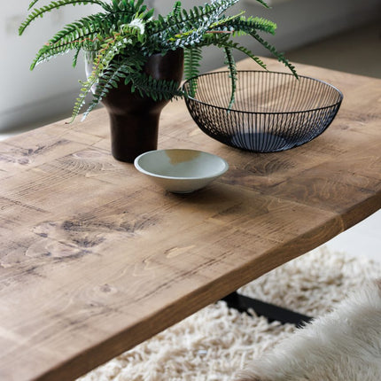 Rustic Extendable Dining Table Handmade Solid Wood