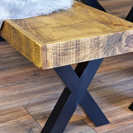 Farmer  Rustic Dining Bench - 43 cm, 80 cm