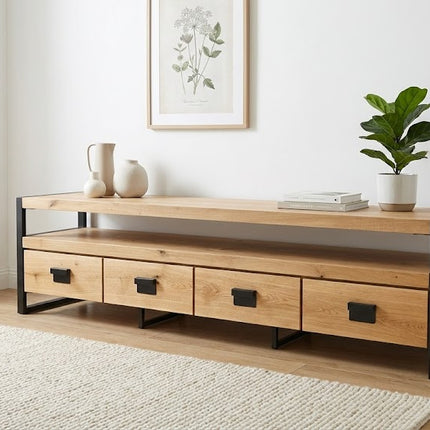 Oak loft TV cabinet BOSS