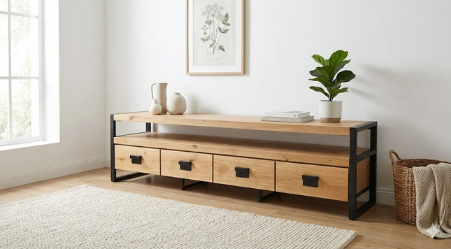 Oak loft TV cabinet BOSS