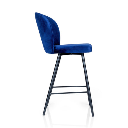 Bar Stools Cleo with black metal base