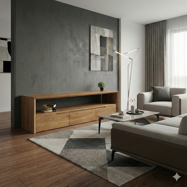 Oak TV cabinet Amber