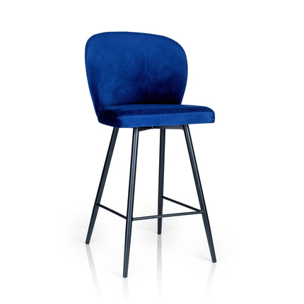 Bar Stools Cleo with black metal base