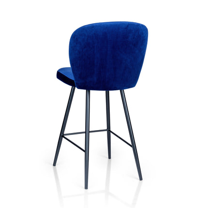 Bar Stools Cleo with black metal base