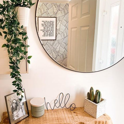 Firsby Live Edge Console Table With Hairpin Legs 19cm Depth