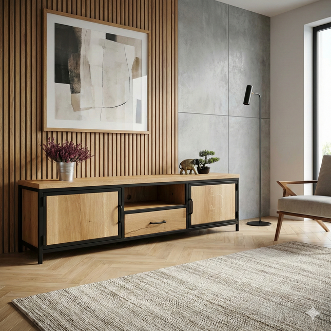 Oak TV cabinet Pinchbeck