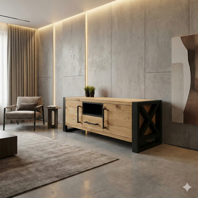 Oak TV stand Fosdyke