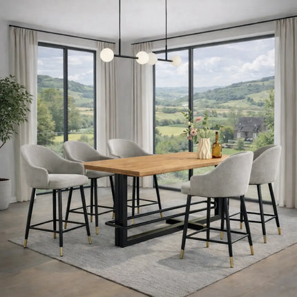 Beesby Oak Modern Breakafast Bar