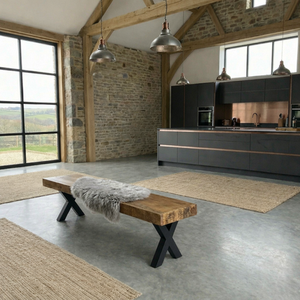 Farmer  Rustic Dining Bench