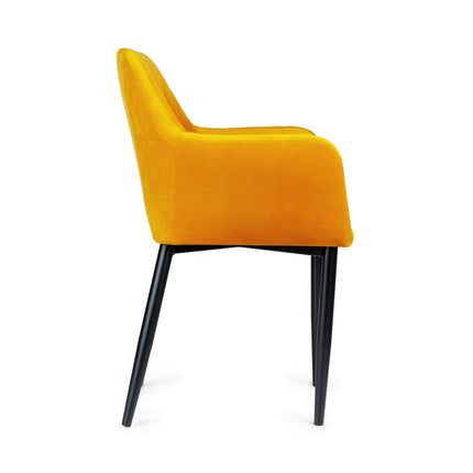 Dining Chair Verde with metal legs