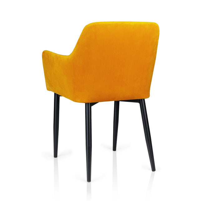 Dining Chair Verde with metal legs