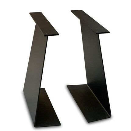 Solid Oak Dining Table Steel Leg 056