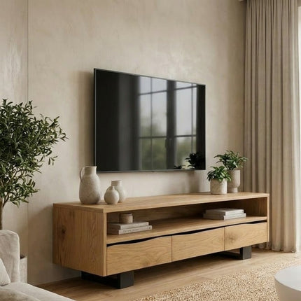 Oak loft TV cabinet Moulton