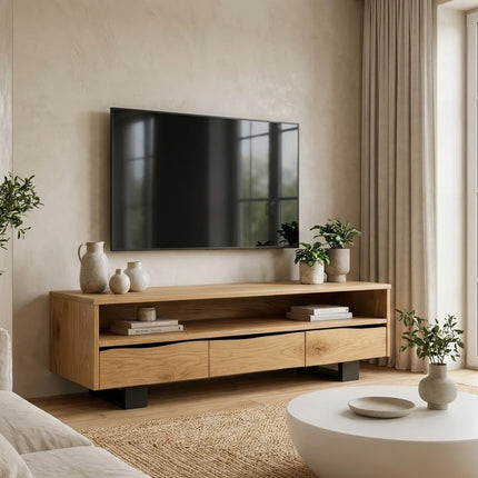 Oak loft TV cabinet Moulton