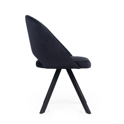 Dining chair Ajay with metal legs