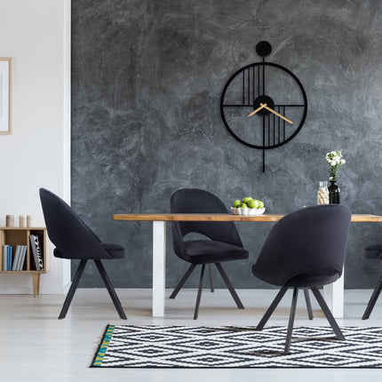 Dining chair Ajay with metal legs