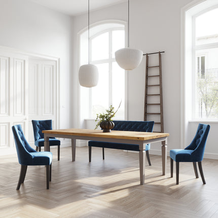 Diana Oak Farmhouse Dining Table