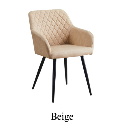 SET Solid Oak Dining Table + Chairs PU LEATHER ORBY