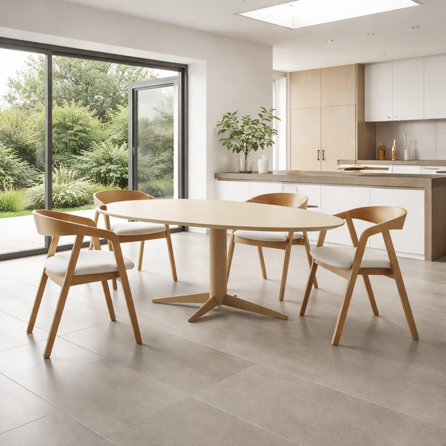 Humby Solid Oak Dining Table