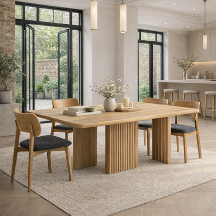 Ely Oak Modern Dining Table