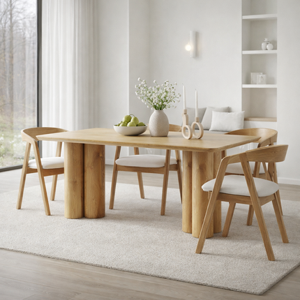 Aike Oak Modern Dining Table