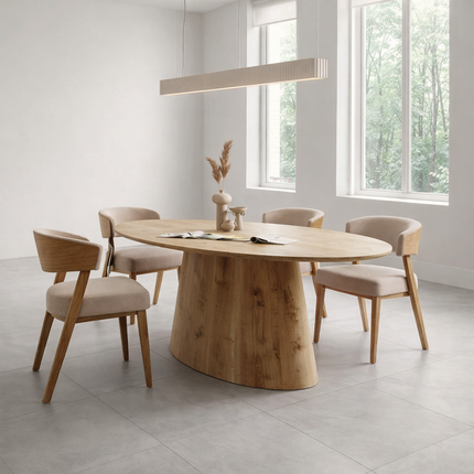 Apley Solid Oak Dining Table