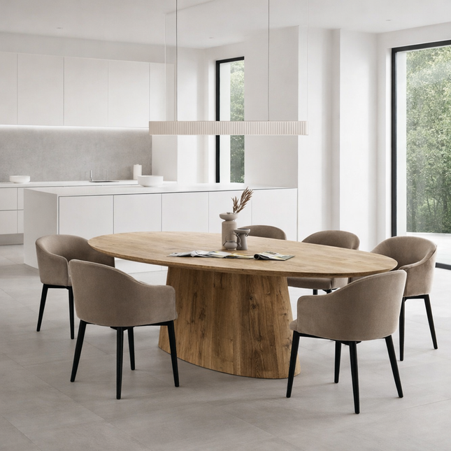 Apley Solid Oak Dining Table