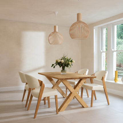 Rustic Industrial Dining Table John Lewis Calia Style Rustic Wooden Chunky X Frame Legs