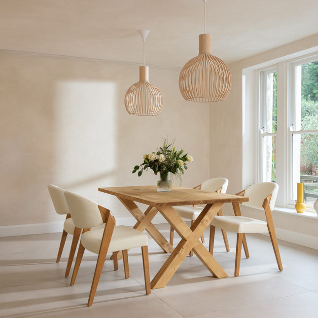 Rustic Industrial Dining Table John Lewis Calia Style Rustic Wooden Chunky X Frame Legs