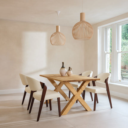 Rustic Industrial Dining Table John Lewis Calia Style Rustic Wooden Chunky X Frame Legs