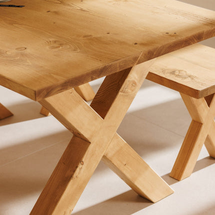 Rustic Industrial Dining Table John Lewis Calia Style Rustic Wooden Chunky X Frame Legs