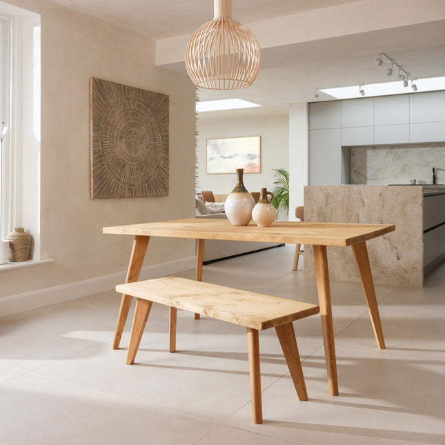 John Lewis Calia Style Industrial Reclaimed Dining Table Wooden Tapered Legs